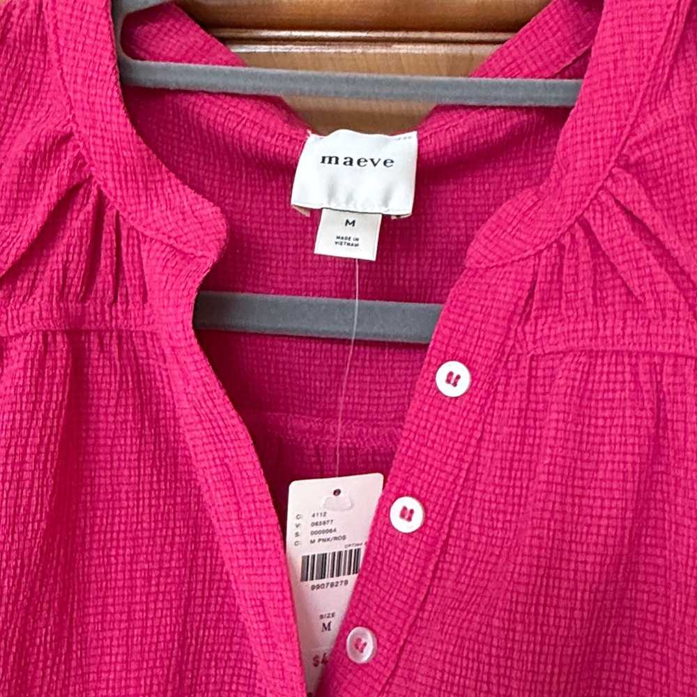 Maeve short sleeve cinched waist blouse - Picture 3 of 3